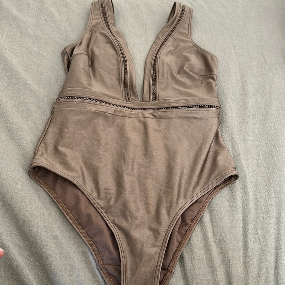 Elegant Brown Women's Swimsuit